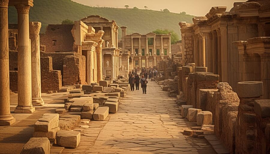 From Kusadasi Port: Ephesus, Artemis & Virgin Mary Tour - Ephesus Ruins: A Walking Timeline From Greek City to Roman Power