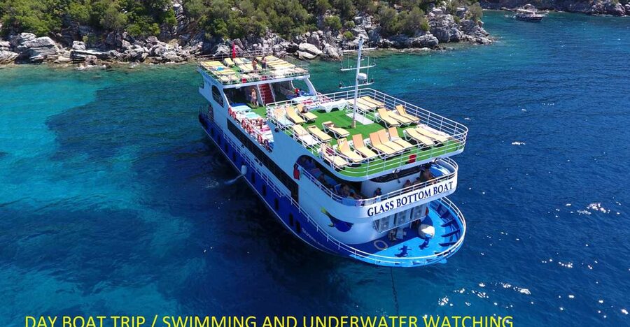 From Marmaris: Day Trip by Glass Bottom Semi Submarine - How the semi-submarine glass windows make the water feel close