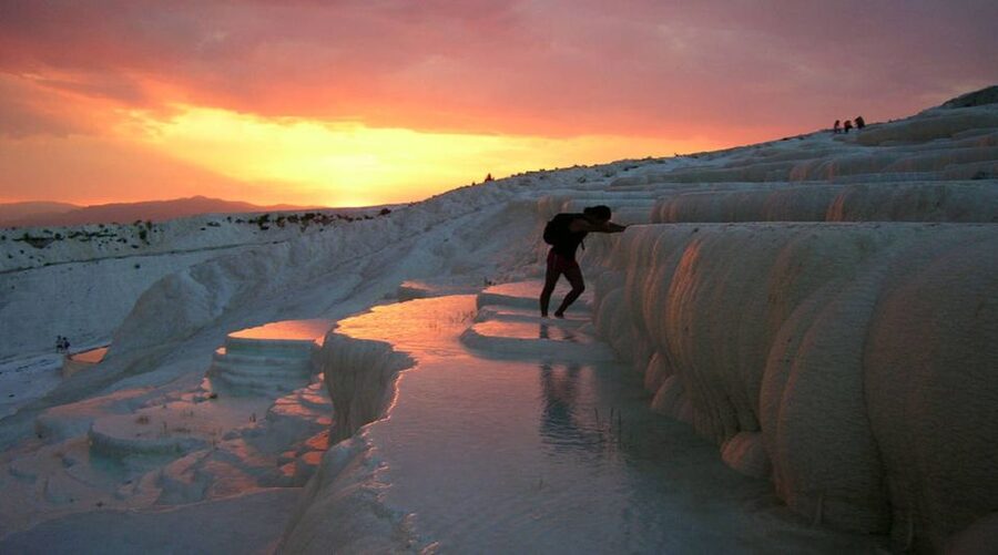 From Marmaris: Pamukkale Evening Tour with Transfer & Dinner - Stone stops: onyx, workshops, and how not to get swept up