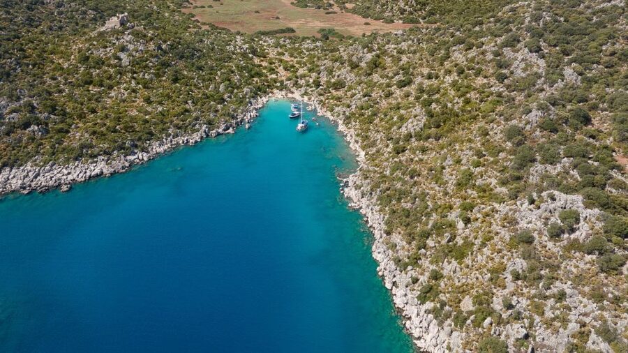 From Ucagiz: Day Trip to Kekova by Boat - Gökka kaya Bay and Esmeralda Bay, lunch time and calm swim breaks