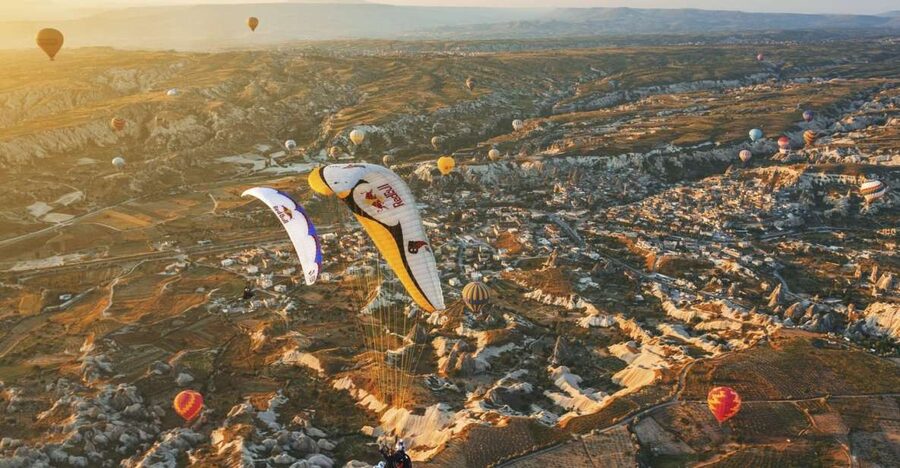 From Urgüp/Göreme: Cappadocia Tandem Paragliding & Transfer - Tandem Paragliding Over Cappadocia: What the Ride Feels Like