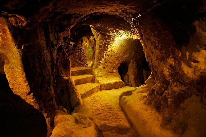 Full-Day Green tour - Derinkuyu Underground City: cool air, tight passages, real scale