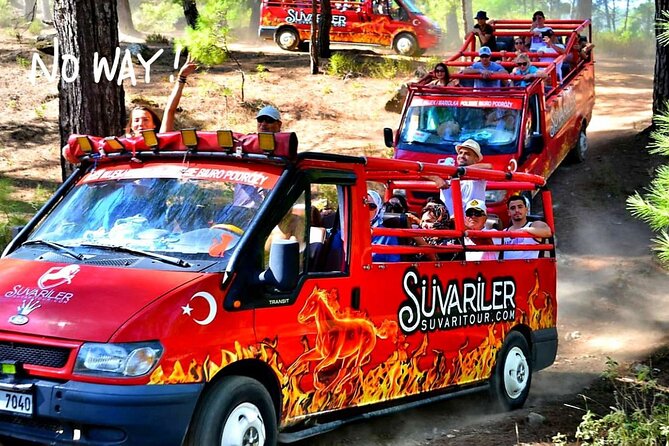Full-Day Sapadere Canyon Tour from Alanya - The vibe on the bus or jeep: music, water play, and safety