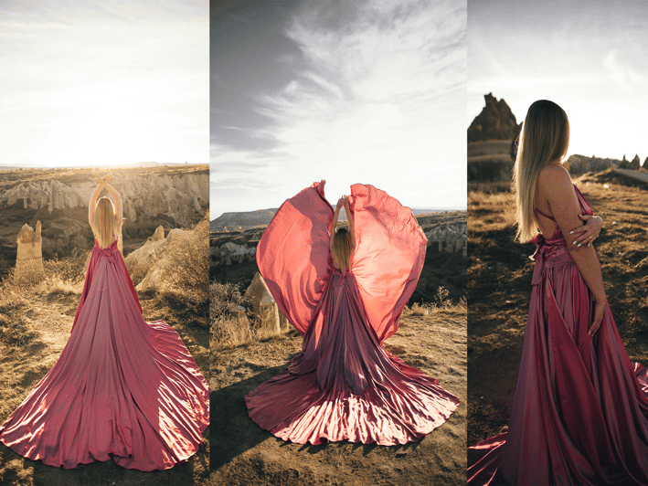 Göreme: Cappadocia Satin Flying Dress Rental - Ayisha and the Team: Professional Help When You Need It