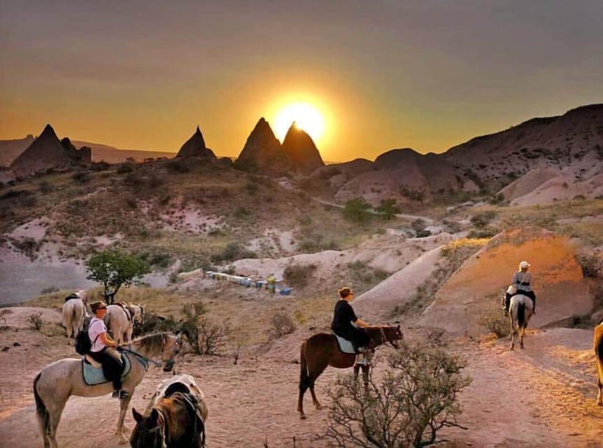 Horse Riding in Cappadocia - Red Valley At Sunset: Rock Color, Cave Churches, And A Viewpoint Walk