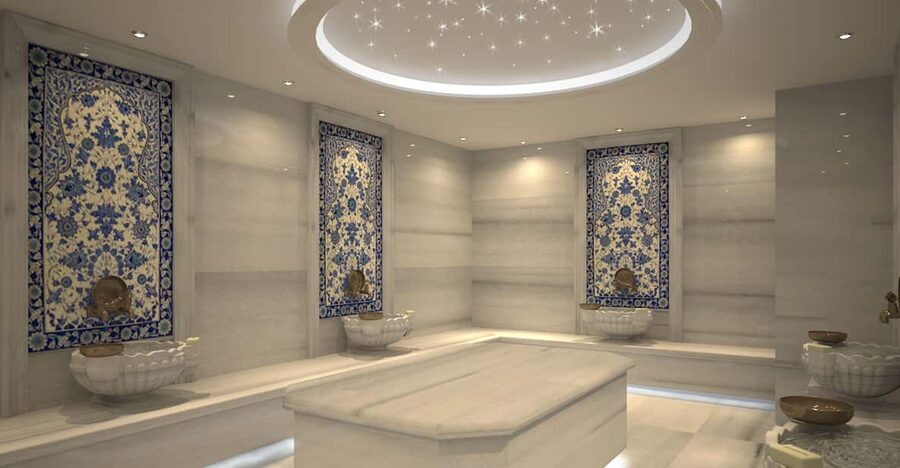 Icmeler Turkish Bath with Oil Massage - Warm-up: sauna and steam room before the scrub