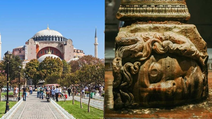 Istanbul: Basilica Cistern & Hagia Sophia Combo Ticket - Hagia Sophia Mosque and Museum: mosaics, textures, and the upper gallery focus