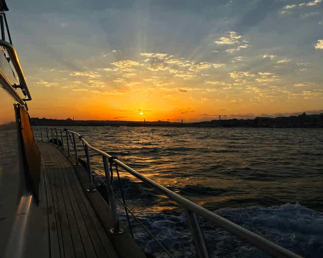 Istanbul: Bosphorus and Golden Horn Sunset Yacht Cruise - The Bosphorus Bridge sunset moment, plus Rumeli and Anatolian fortresses