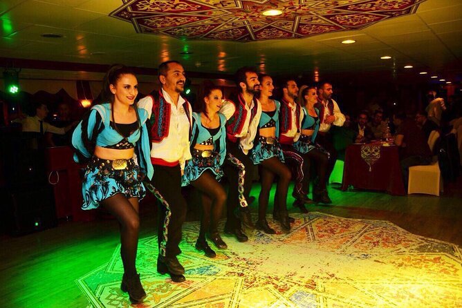 Istanbul Bosphorus Dinner Cruise Turkish Night Show All inclusive - Bosphorus Bridge and the 2007 light show system
