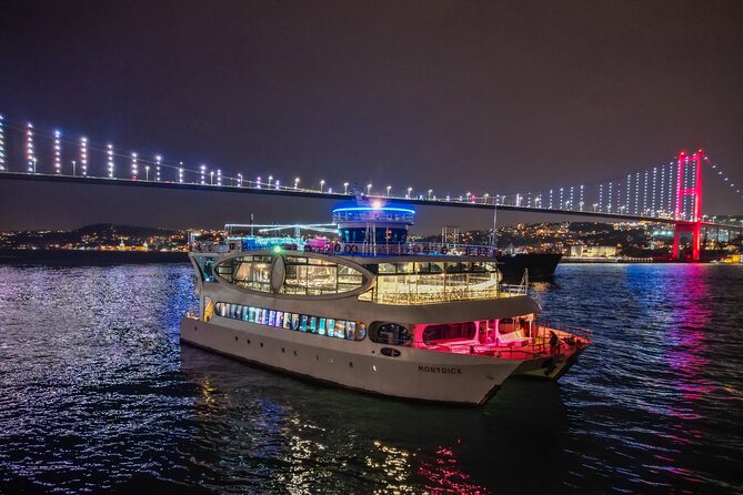 Istanbul Bosphorus Dinner Cruise Turkish Night with Private Table - Night cruise route: Dolmabahçe, Ortaköy, and the bridge lights