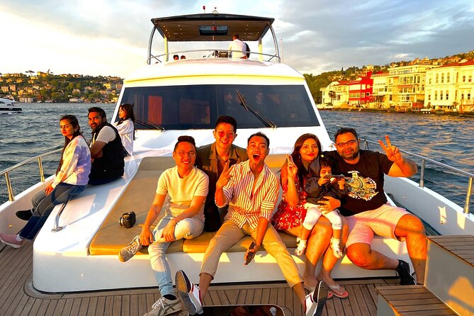Istanbul Bosphorus Sunset Yacht Cruise With Live Guide And Snacks - Dolmabahçe Palace from the water, with better perspective