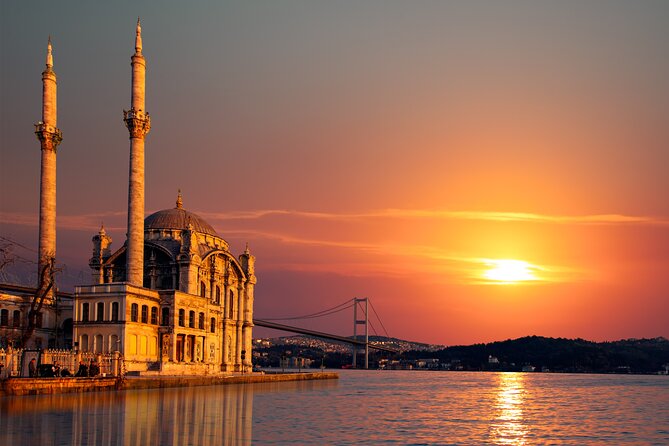 Istanbul Bosphorus Sunset Yacht Cruise with Snack and Refreshment - Ortaköy and the European shoreline: where the Bosphorus feels lived in