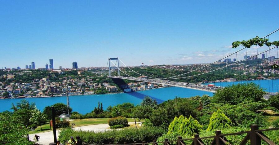 Istanbul: Europe and Asia Tour By Bus And Bosphorus Cruise - Breakfast with Turkish tea and Bosphorus views