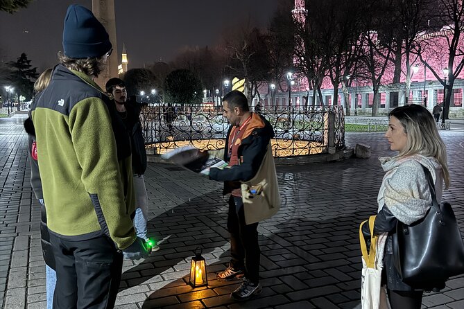 Istanbul Haunted Night Tour - The interactive part: EMF, lasers, dowsing rods, and EVP recorder