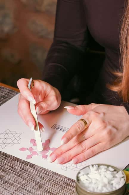 Istanbul: Mosaic Candle Holder Workshop - What you actually make, and how good it looks when it lights up