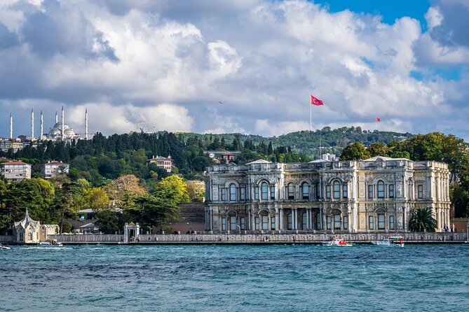Istanbul Revealed: Historic Pathways & Bosphorus Serenity - Dolmabahçe Mosque and Palace, Çırağan Palace, and Ortaköy on the waterline