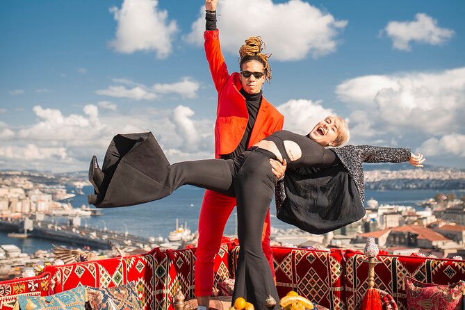 Istanbul Rooftop Photoshoot with Flying Dress - Photos, Videos, and Editing: What You Will Receive