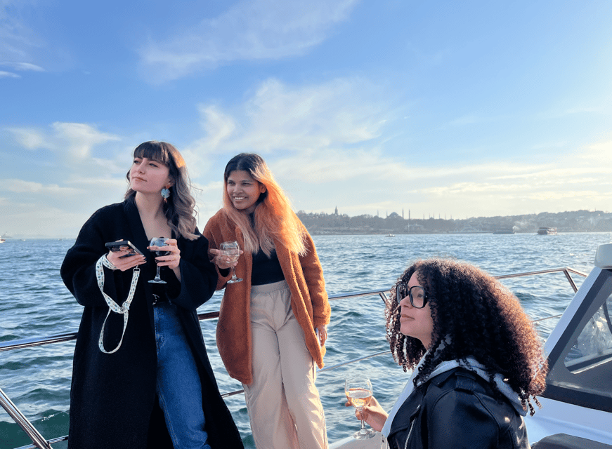 Istanbul: Small Group Yacht Tour with Unlimited Wine - Crossing toward the Asian side: Beylerbeyi and Maiden’s Tower views