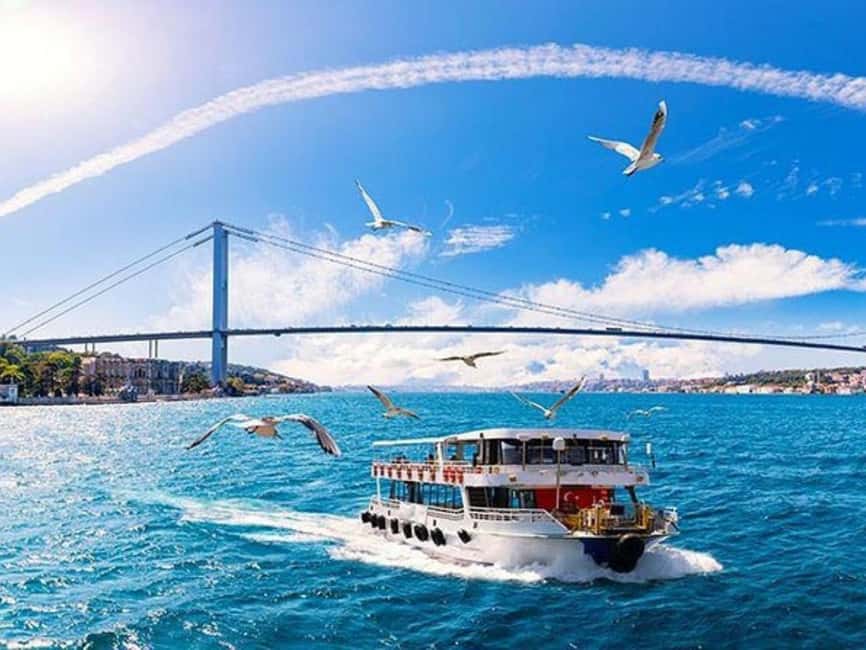 Istanbul: Sunset Bosphorus Yacht Cruise with A break on Asia - Ortaköy Mosque and the Strait’s Most Photogenic Corners