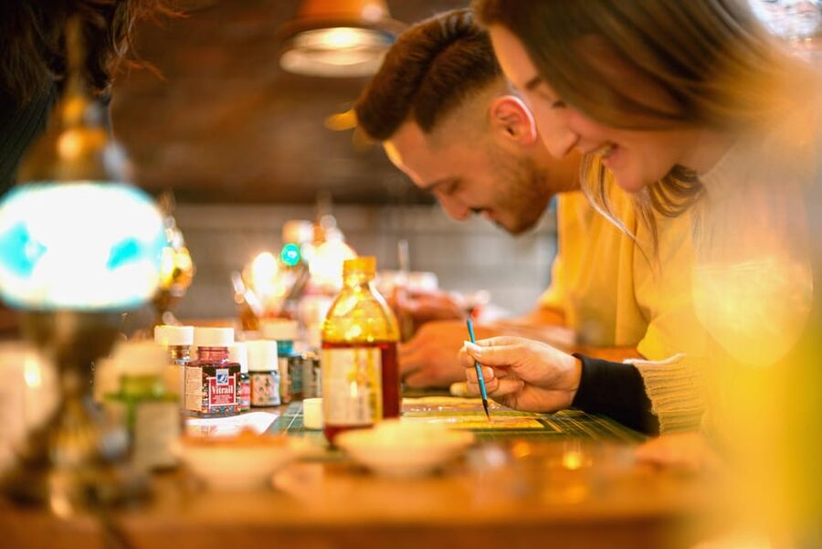 Istanbul: Traditional Stained Glass Painting Workshop - Crossing To The Asian Side Without Making It A Project