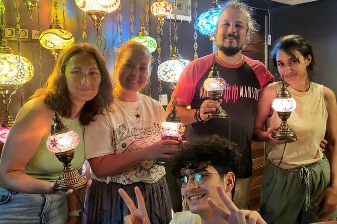 Istanbul: Turkish Mosaic Lamp Workshop in Galata – All Included - Building your Turkish mosaic lamp at your own pace