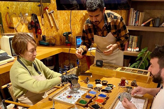 Istanbul Turkish Mosaic Lamp Workshop in Old Town - All Included - Hands-on mosaic lamp making: what you do during the build