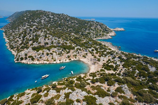Kas: Kekova Island Sunken City & Historical Sites Boat Tour - Stop 3: Simena Sunken City Ruins, Seen Through Clear Water