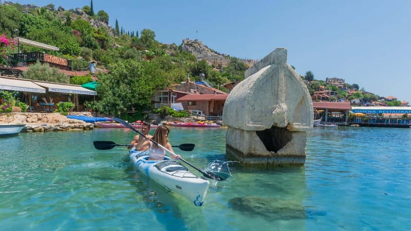 Kekova Guided Sea Kayaking Tour - Simena Castle in Kaleköy, plus the hillside view choice