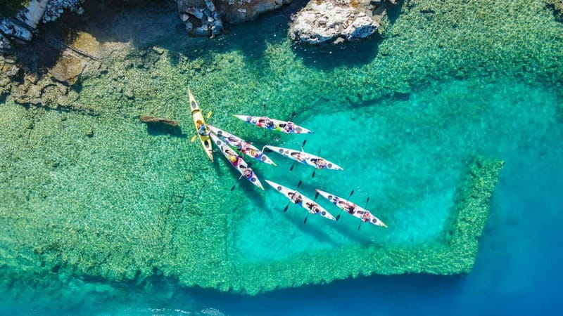 Kekova Guided Sea Kayaking Tour - From Uçağız at 09:30 to Tersane Bay for your first swim break