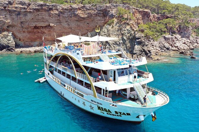 Kemer Mega Star Boat Trip With Hotel Transfer and Lunch - Getting on Board: The 9:30 Pickup in Kemer