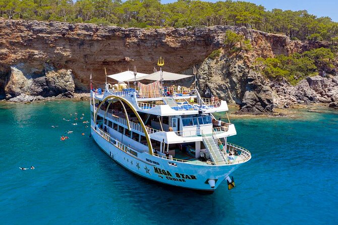 Kemer Mega Star Boat Trip With Hotel Transfer and Lunch - From Kemer Marina to Mediterranean Blue: What the Boat Day Feels Like