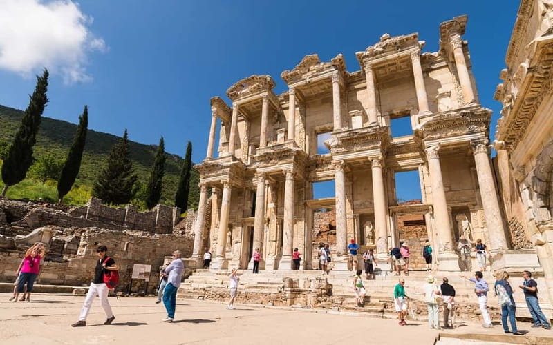 Kusadasi: Ephesus & House of Mary Small Group Tour w/Lunch - Ephesus Ancient City: Library of Celsus and the scale lesson