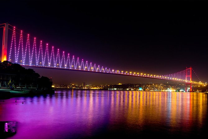 Luxury Bosphorus Dinner Cruise with Turkish Night Show - The Night Route: Europe to Asia With Bridges and Palaces