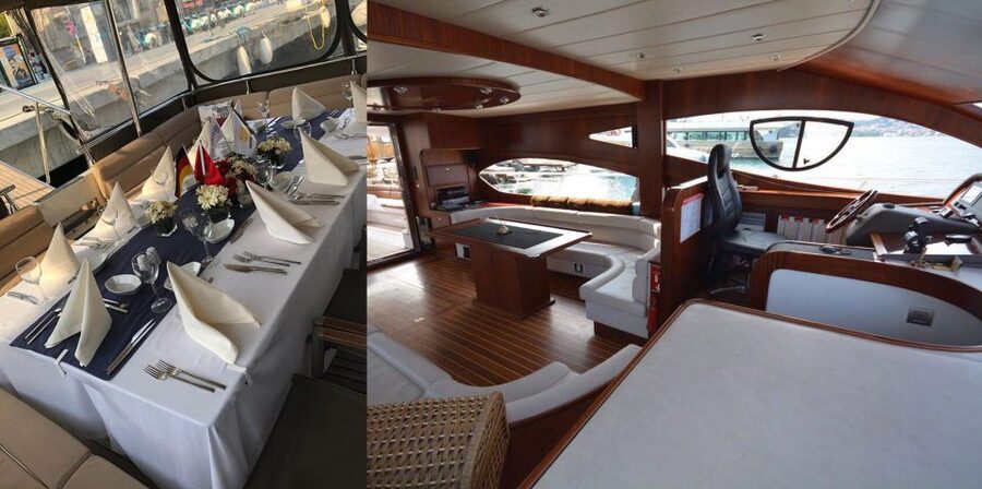 Luxury Private Yacht Rental - Onboard Comfort That Actually Helps: Snacks, Drinks, and Wi-Fi