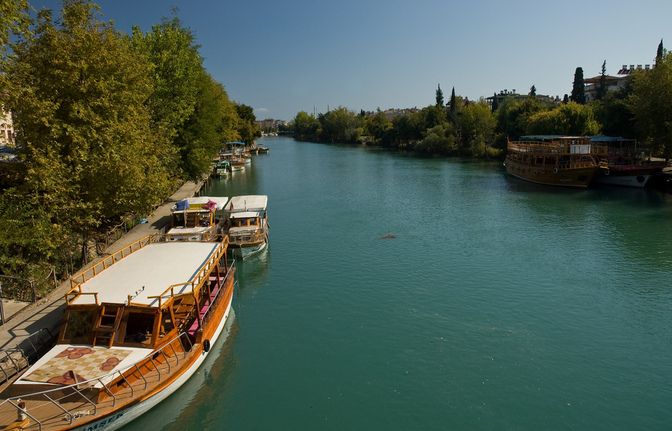 Manavgat Cruise & Grand Bazaar w/Lunch and Unlimited Drinks - Boarding the 45-passenger wooden boat on the Manavgat River