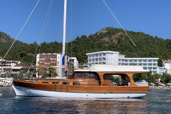 Marmaris and Icmeler Private Full-Day Boat Trip with Lunch - Your boat experience: two floors, sun beds, and what “private” feels like