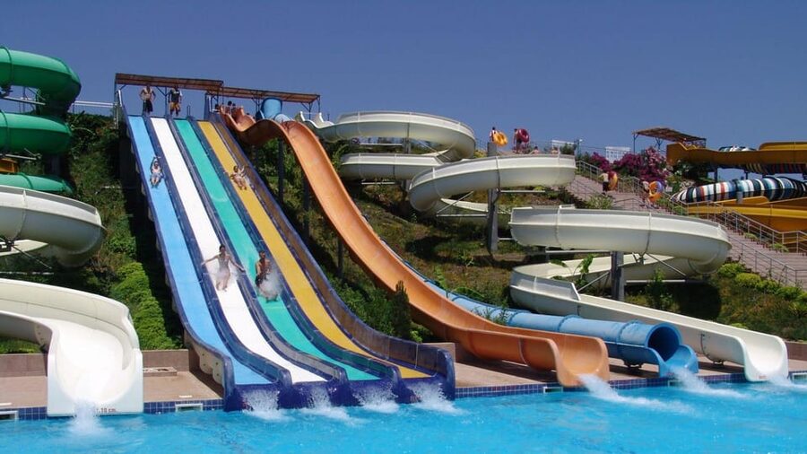 Marmaris: Aqua Dream Waterpark Entry Ticket & Hotel Transfer - Hill-top slides and a view you get with your ticket