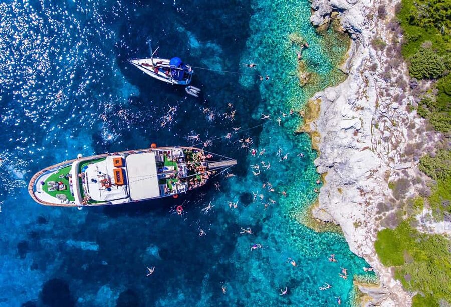 Marmaris: Cleopatra Island Boat Trip with Lunch and Drinks - Roman Amphitheater Ruins and Fortifications, Without the Museum Feel
