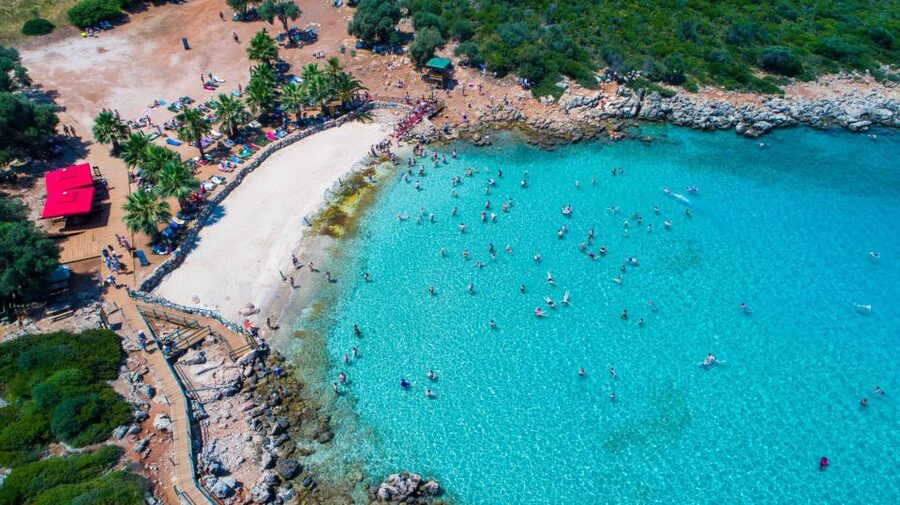 Marmaris: Cleopatra Island Boat Trip with Lunch and Transfer - Deep Blue Bay: when depth makes the water look darker