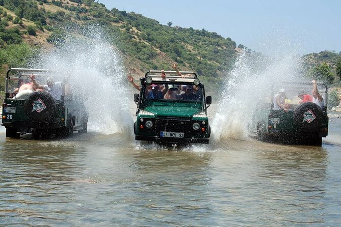 Marmaris Jeep Safari Tour With Waterfall and Water Fights - Stop 1 and the regroup moment above Marmaris