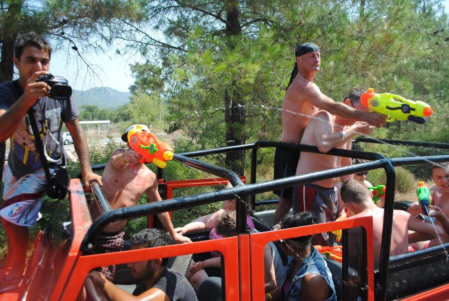Marmaris Jeep Safari Water Fight, Colour and Foam Party - Bozburun Peninsula Jeep Safari: the scenery that makes the day fly