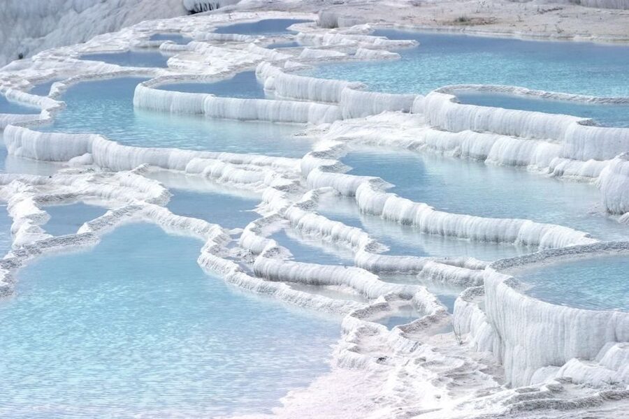 Marmaris: Pamukkale, Hot Spring, Travertines Tour with Lunch - Entering Pamukkale’s travertine terraces (the real show)