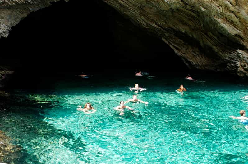 Oludeniz: 6-Island Boat Trip with Swim Stops and Lunch - Stop 1: Blue Cave, the clear-water cave that starts the day strong