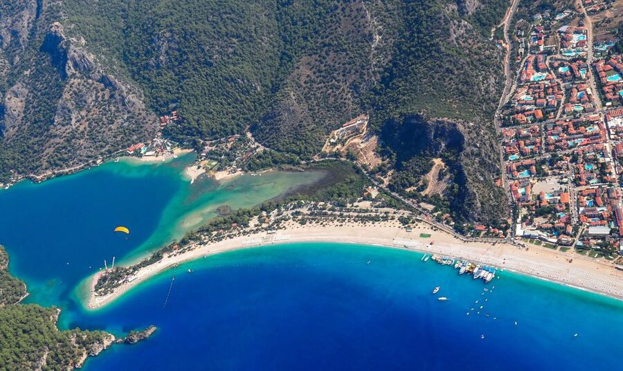 Ölüdeniz: Butterfly Valley Boat Trip with Buffet Lunch - St Nicholas Island: a quick stop with a playful twist