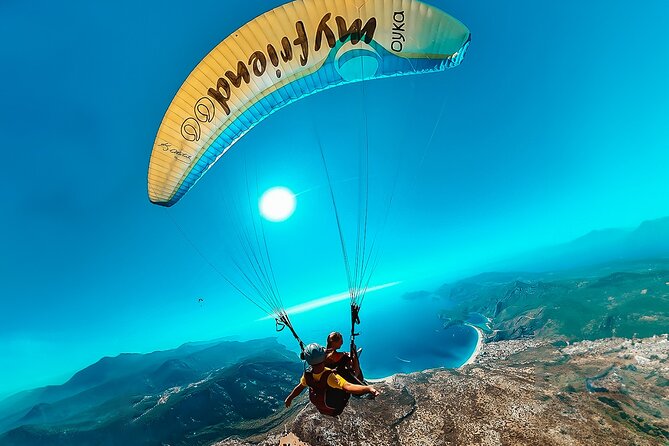 Oludeniz Paragliding in Fethiye Turkey - Stops on the route: Oludeniz, National Park, Butterfly Valley, Kayaköy