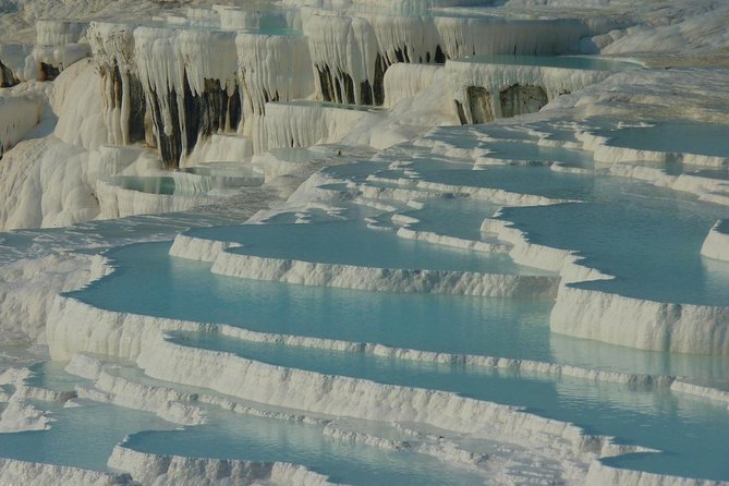 Pamukkale and Hierapolis Small Group Tour - Pamukkale Natural Park Walk: White Terraces and Barefoot Steps