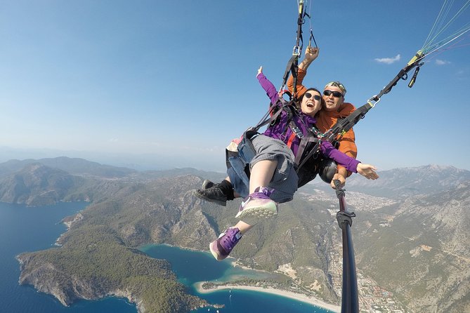 Paragliding Oludeniz Fethiye - Flying over the Blue Lagoon and Turquoise Coast views