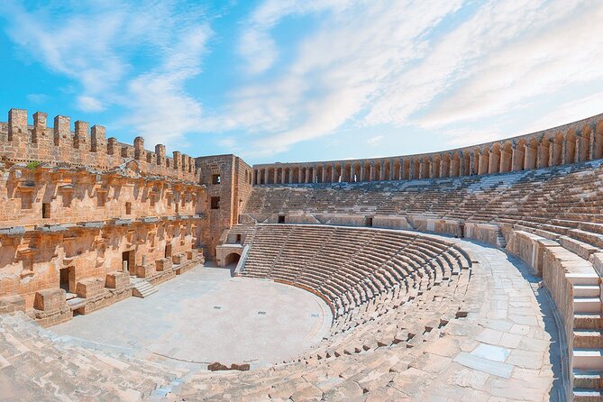 Perge Aspendos Aquaduct Side with Waterfall - Entering Aspendos Ruins, where the theatre steals the show