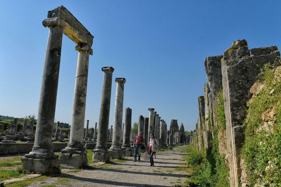 Perge, Aspendos & city of Side Full-Day Tour from Antalya - Side’s harbor ruins: sea views, columns, and a coastal story