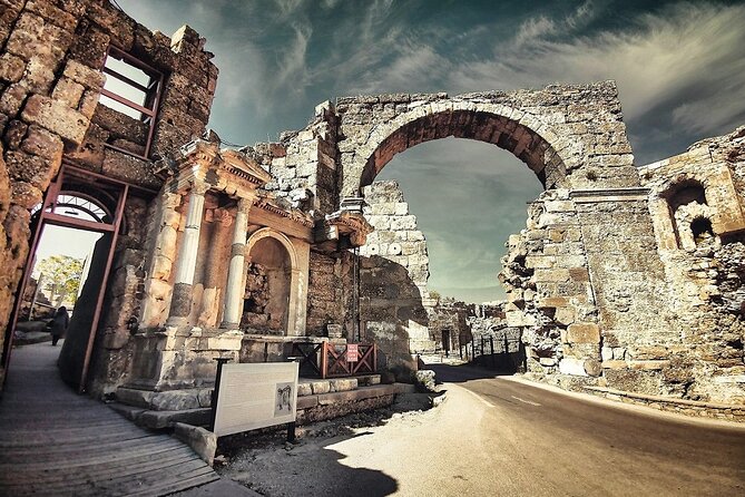 Perge, Aspendos, Side and Waterfall Full Day Tour - Side’s old walls, Apollon Temple, and the seaside break